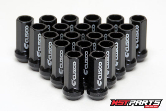 CUSCO Steel Open Ended Black Wheel nuts M12XP1.5 20 Piece