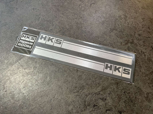 HKS Stripe Silver Sticker