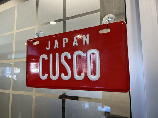 CUSCO Licence Plate - Red