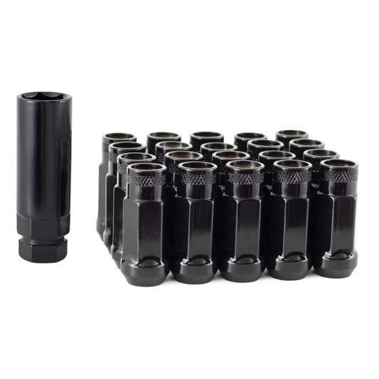 Torq GT50 Open Ended Extended Steel Wheel Nuts / M12x1.5 / Black