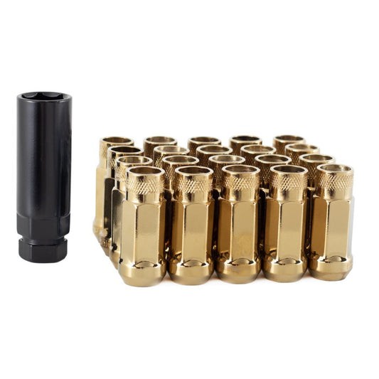 Torq GT50 Open Ended Extended Steel Wheel Nuts / M12x1.5 / Gold