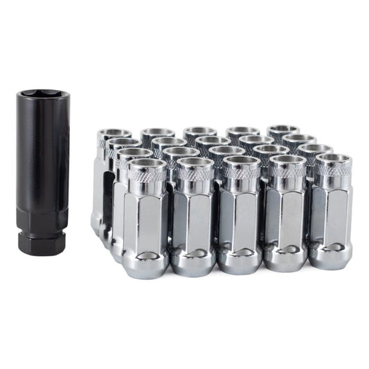 Torq GT50 Open Ended Extended Steel Wheel Nuts / M12x1.25 / Chrome
