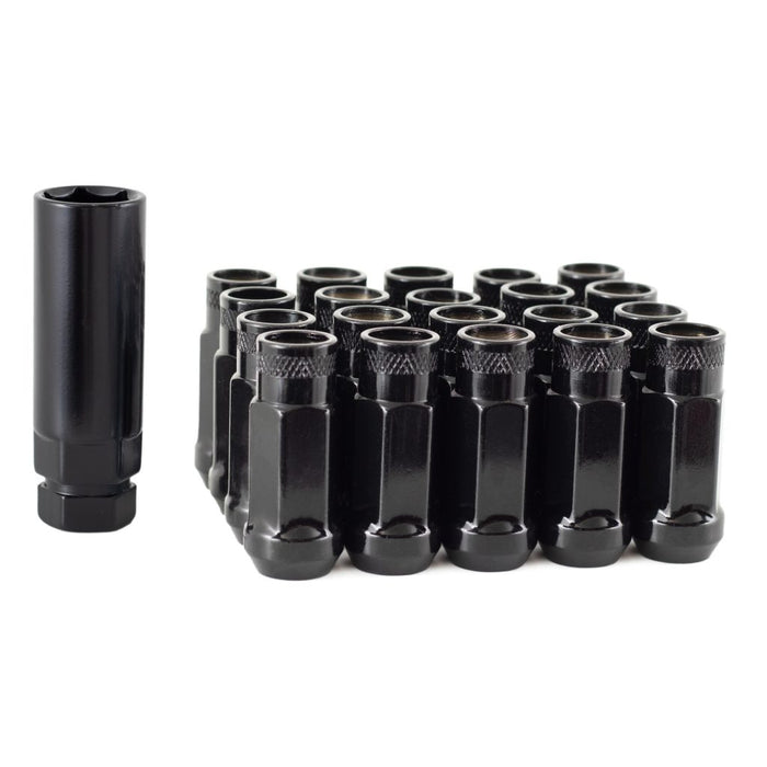 Torq GT50 Open Ended Extended Steel Wheel Nuts / M12x1.25 / Black