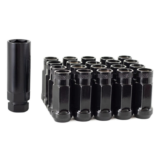 Torq GT50 Open Ended Extended Steel Wheel Nuts / M12x1.25 / Black