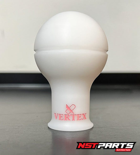 VERTEX Shift Knob Monochrome V2 / White with Pink Logo / Limited Edition