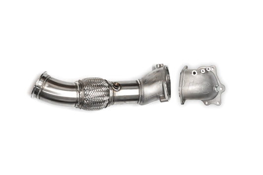 Mitsubishi Evo 10 4B11T 3.5" Cast Dump / Front Pipe - V-Band
