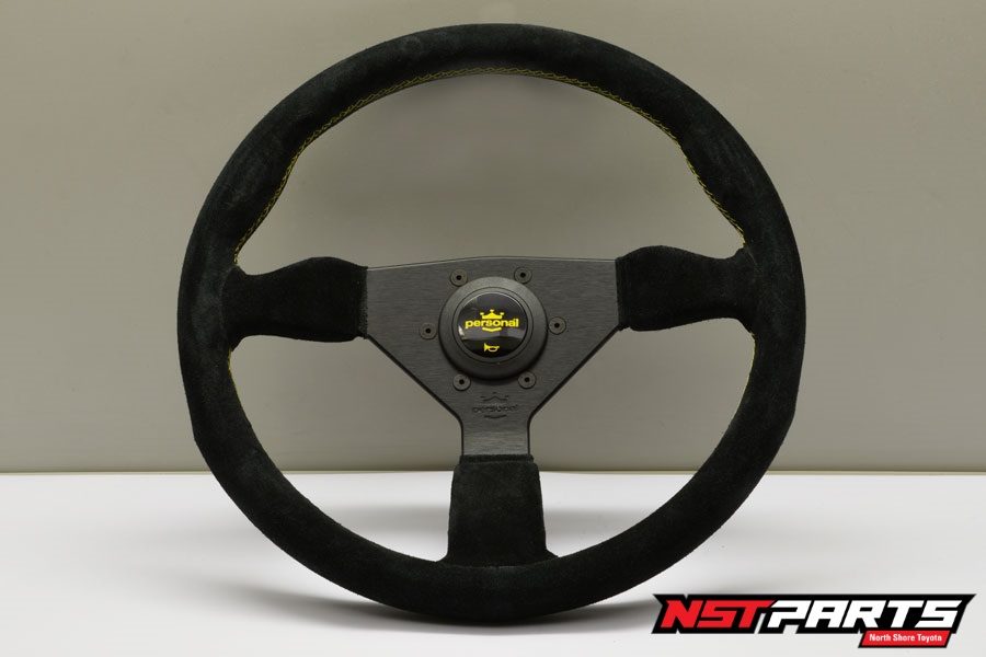 Nardi / Personal Grinta Steering Wheel / 350mm / Suede / Black Spokes