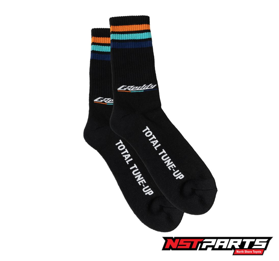Trust / GReddy 3 Stripe Socks - Black