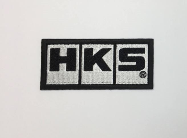 HKS Sew On Patch White
