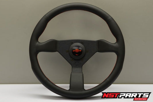 Nardi / Personal Neo Grinta Wheel / 350mm / Leather / Black Spokes