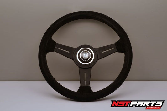 Nardi ND Classic Steering Wheel / 330mm Flat / Suede / Black Stitching