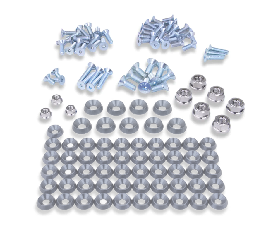 PRP Toyota Supra JZA80 Engine Bay Dress Up Washer Kit - Silver