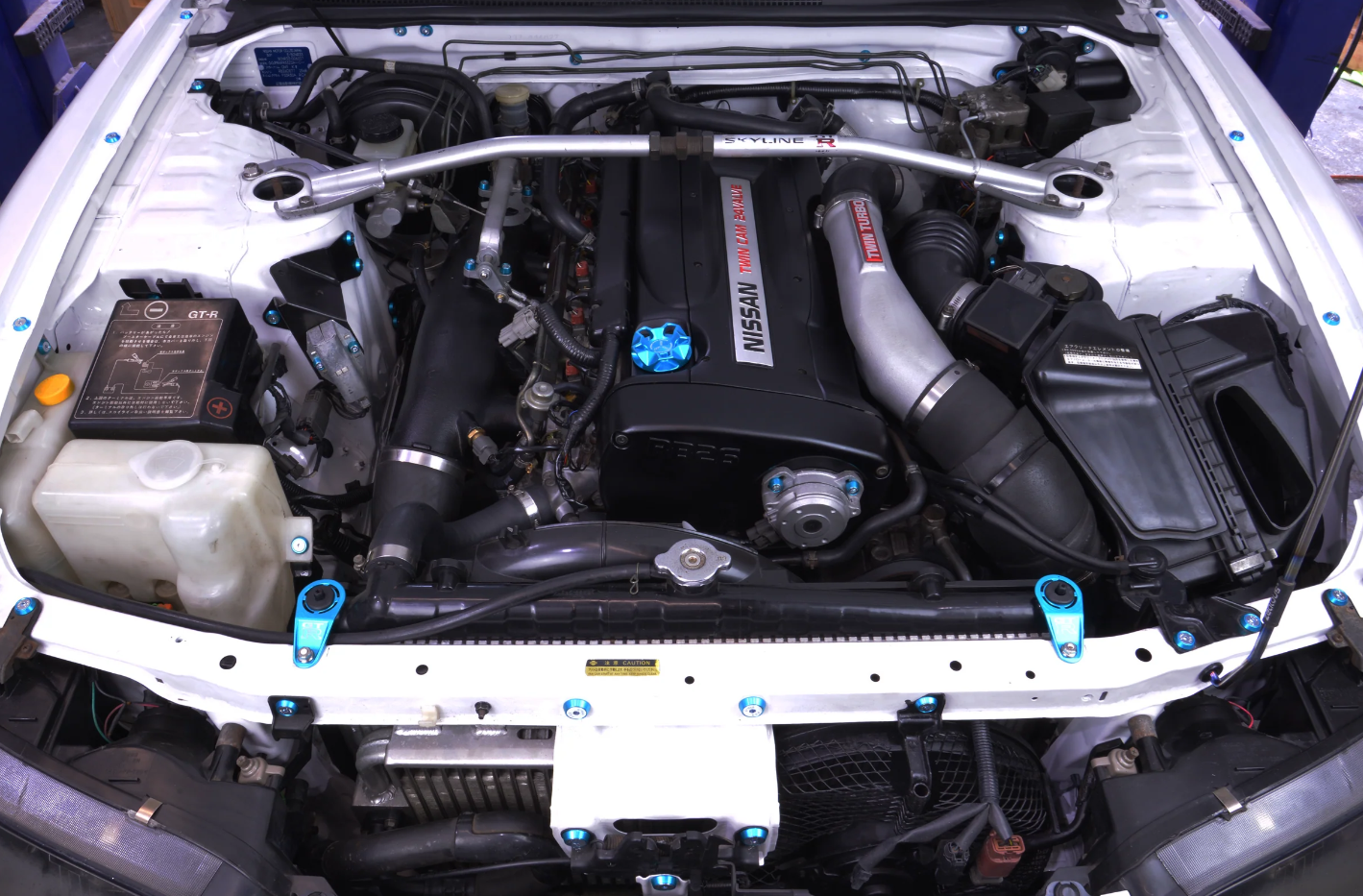Nissan Skyline R34 Engine Bay Chase Bays Power Steering Kit Nissan