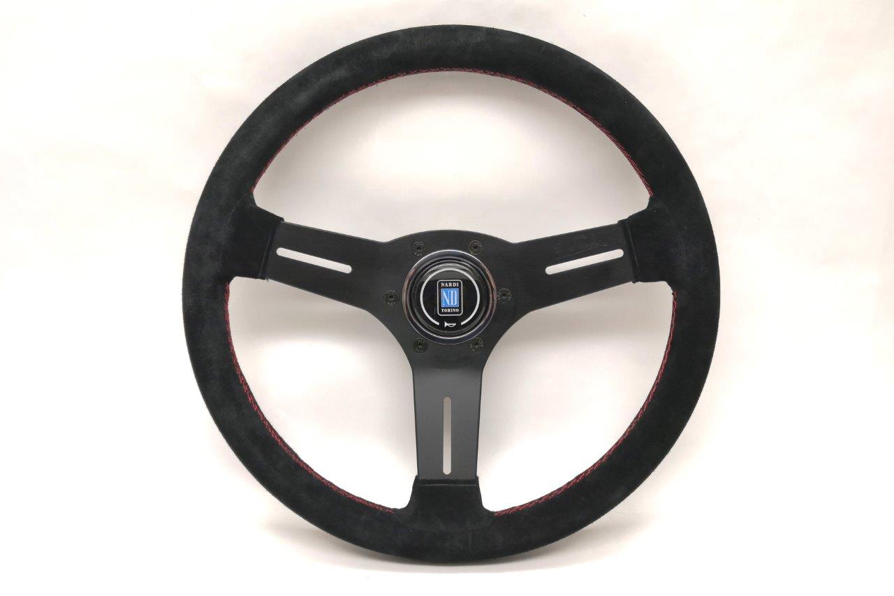 Nardi Competition Steering Wheel / 330mm / Black / Black Suede