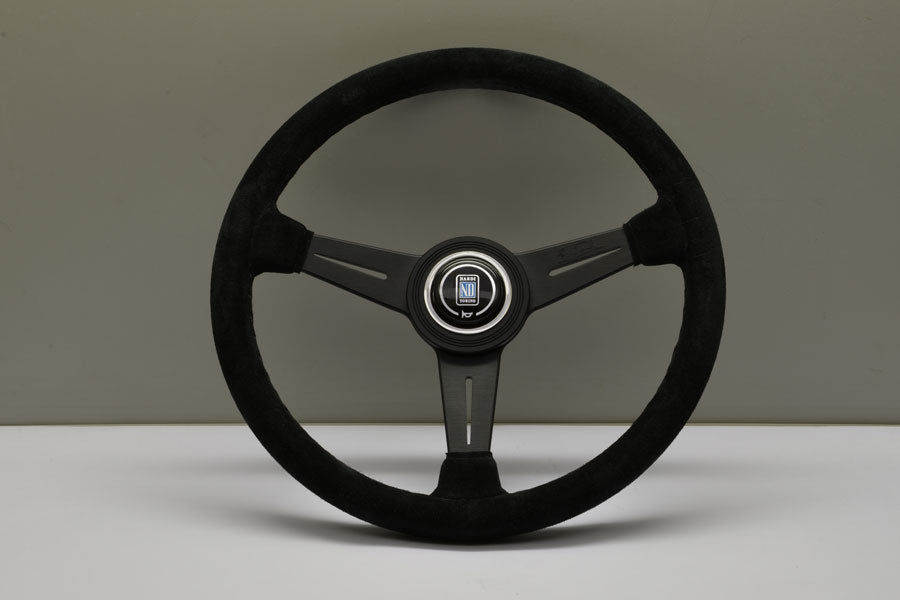 Nardi ND Classic Steering Wheel / 360mm Flat / Suede / Grey Stitching