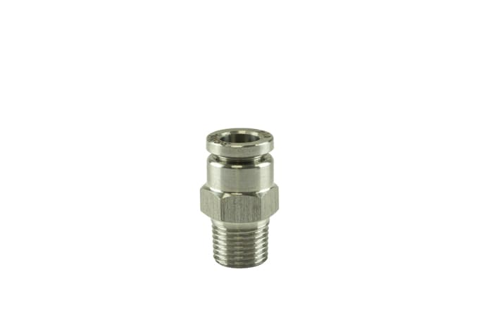 Turbosmart 1/8" NPT Straight Pushloc Fitting - SS - 1/4"