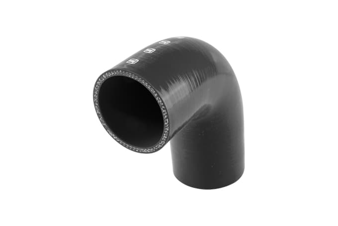 Turbosmart Silicon 90 Degree Reducer Elbow 2.50–2.75" (Black)