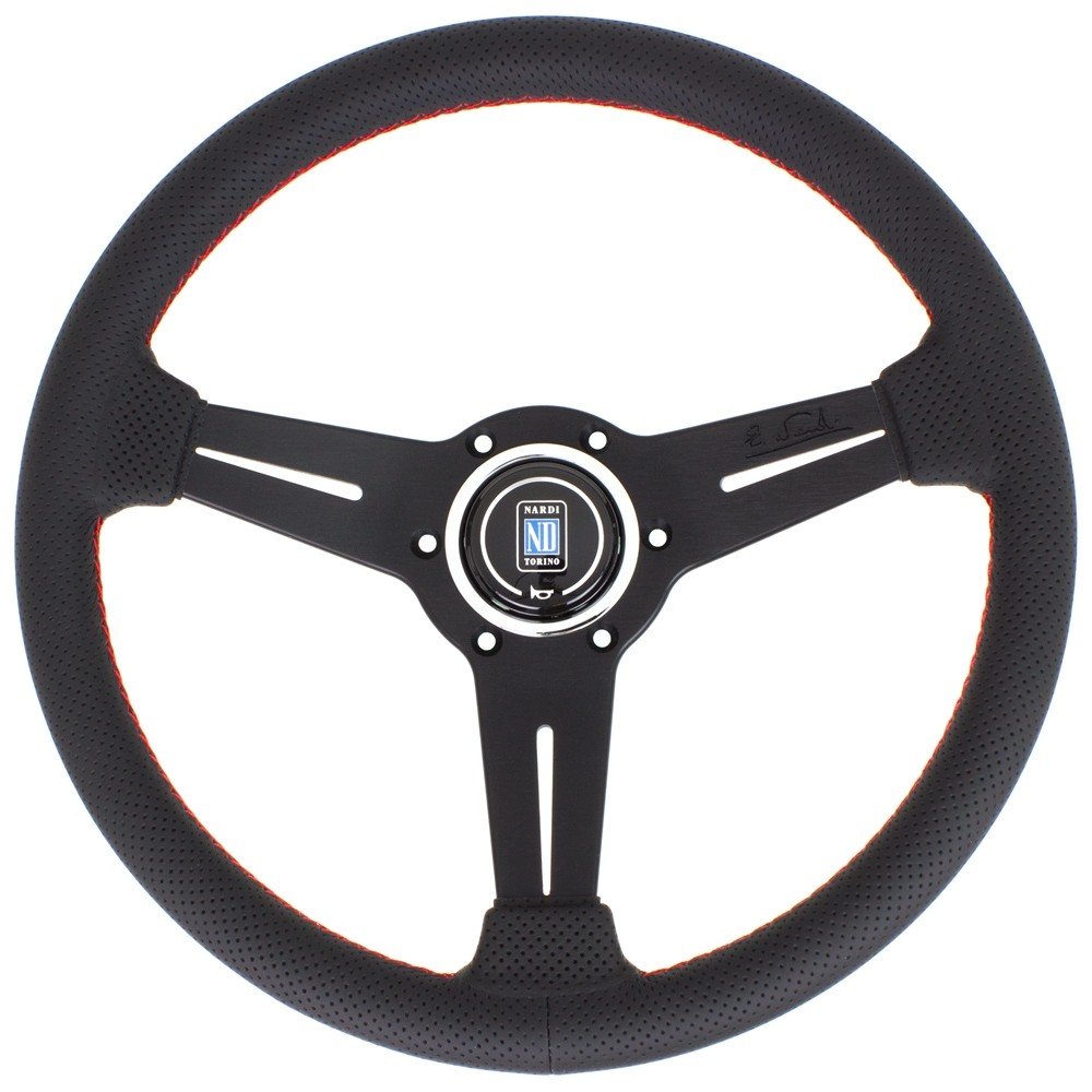 Nardi ND Classic Steering Wheel / 330mm Flat / Leather / Black